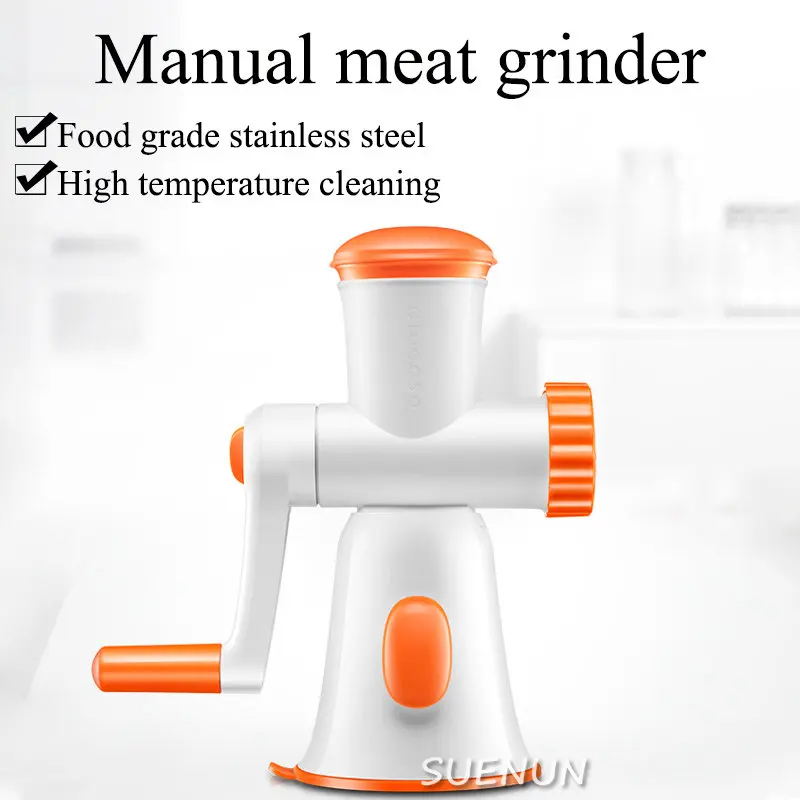 

Portable Manual Meat Grinder Stainless Steel Fruit Vegetable Shredder Slicer Food Chopper Mincer Home Kitchen Appliances