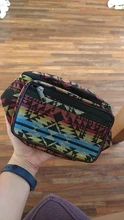 Annmouler-riñonera de tela para mujer, bolso de pecho con doble cremallera, estilo bohemio Tribal, riñonera para teléfono, 6 colores
