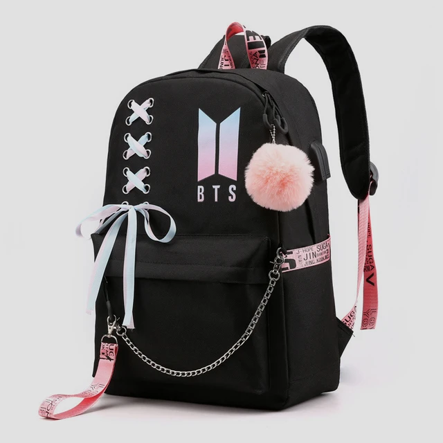 BTS KPOP School Bag for Boys Girls School Gifts for Kids School