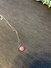 Humor de cambio de Color emoción sentimiento de Control de temperatura de la gota de agua colgante en forma de lágrima de acero inoxidable collares de cadena