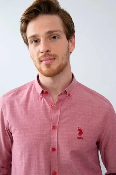 Uss. POLO ASSN. Мужские тканые Gomlek