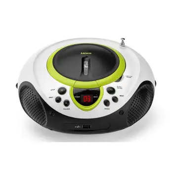 

Lenco SCD-38 USB analog green radio CD