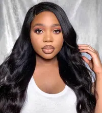 Extensiones de cabello humano Remy brasileño, Color negro, 1B