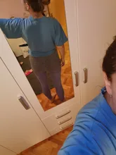 Seamless Leggings Yoga-Pants Training-Tights Nepoagym High-Waisted Ombre Women TEAL