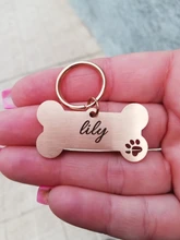 Anti-perdido personalizado Pet ID Tag perro Collar de identificación de mascotas nombre de gato para gato Collar de cachorro etiqueta colgante accesorios Collar mascotas