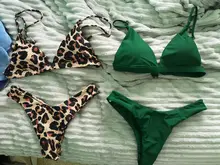 OMKAGI-traje de baño para mujer, bañador Sexy de realce, conjunto de microbikini, ropa de playa, Bikini brasileño 2021