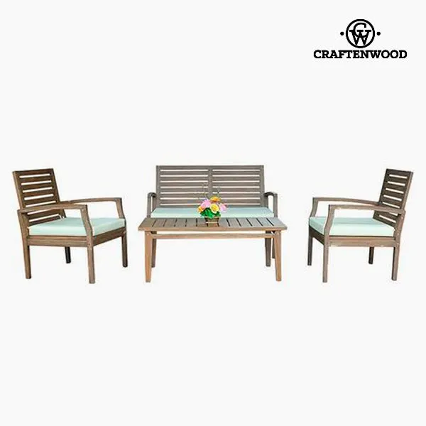 Sofa and table set Teak (4 pcs) by Craftenwood