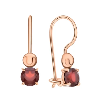 

Sunlight gold garnet earrings