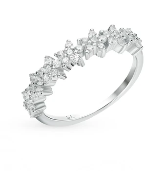 

Silver ring with cubic zirconia sunlight sample 925