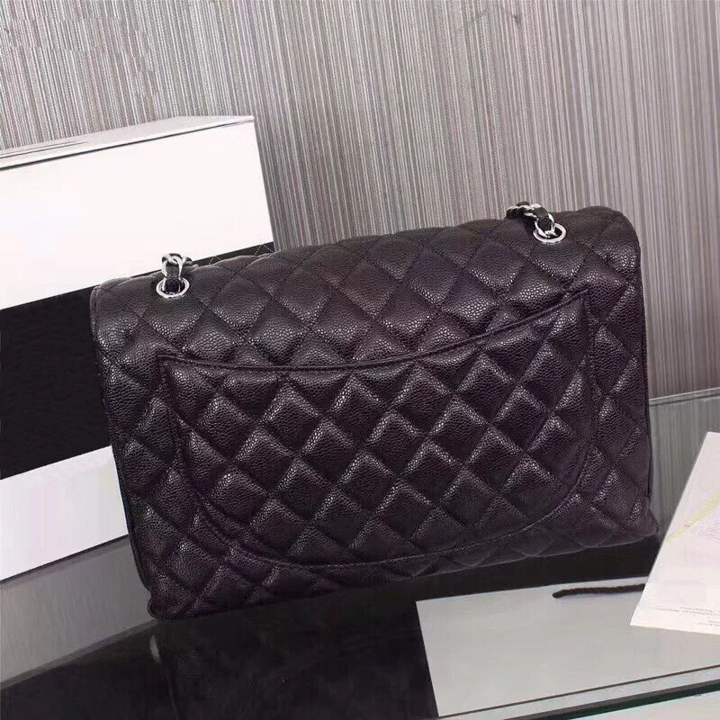 

Luxury woman handbags 2020 high quality Real leather Caviar women bags famous designer gold chain women diagonal cross package