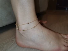 Tobillera geométrica de tobillo grande para mujer, pulsera de tobillo para pie, playa, descalzos, pulsera para sandalias, tobillera para mujer