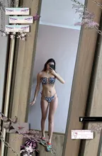 Bandeau Swimsuit Bikini-Set Beachwear Pleated Mini Thong Female Women 