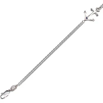 

Esthete bracelet anchor with 1 Sapphire of silver