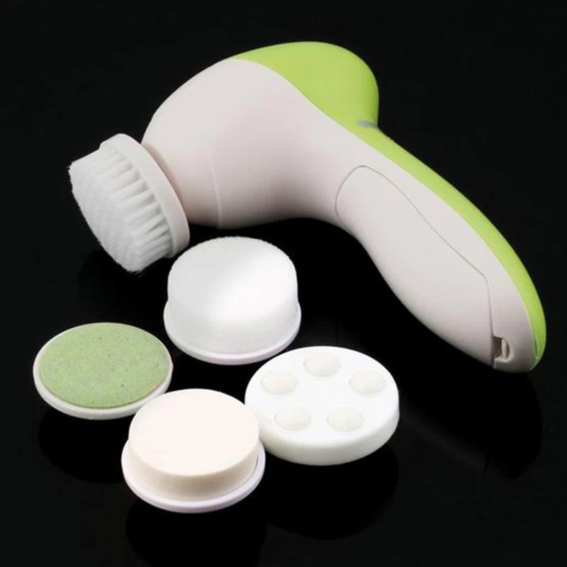 Brosse Nettoyante Impermeable Du Visage En Silicone Action 5 En 1 Brosse Faciale Nettoyage En Profondeur Epuration Des Pores Du Visage Massage Du Visage Soins De La Peau Aliexpress