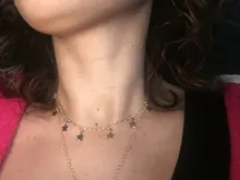 Gargantilla Bohemia para Mujer, cadena de Color dorado y plateado, Gargantilla de estrellas, joyería Kolye, Gargantilla