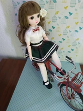 Muñeca BJD de 30 Cm, conjunto de vestido de invierno, 21 articulaciones móviles, maquillaje, bonita, ojos marrones, muñeca con falda nueva de moda, juguete para regalo DIY, 1/6