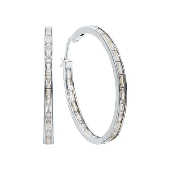 

Silver earrings with cubic zirconia sunlight sample 925