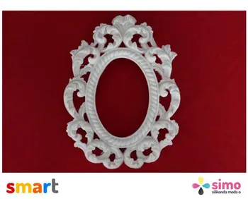 

Simo Silicone Decorative Oval Frame Soap and Scented Stone Mold
