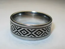 ZooMango-anillos de acero inoxidable esmaltado negro para mujer y hombre, anillo de aniversario de boda, joyería Anneau ZR19046