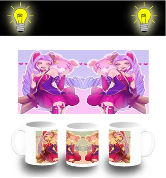 

CUP PHOTOLUMINESCENT QUEEN OF HEARTS glitter mug