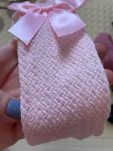 Calcetines de algodón con lazo para bebé y niña, medias transpirables antideslizantes para recién nacidos, calcetines de niñas bebé de 0 a 3 años, material barato