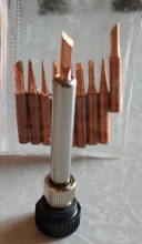 Punta de hierro para soldar de cobre puro, 900M-T, no magnético, estación de soldadura Hakko 936, puntas de soldadura con carcasa de manga 936 907