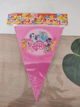 Globos de aluminio my little poni con número de arcoíris de 18 pulgadas para fiesta de cumpleaños de niña, decoración de servicio de mesa, Baby Shower