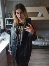 Jacket Coat Oversized Nerazzurri Long-Sleeve Drop-Shoulder Black Plus-Size Womens Zipper