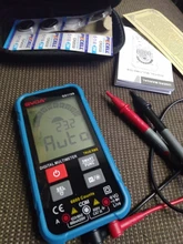 GVDA-multímetro Digital inteligente, probador de voltaje de 600V, Ture RMS AC DC NCV, Ohm, capacitancia Hz