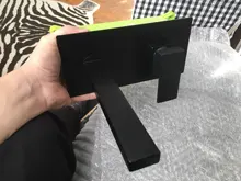 Bathroom Faucet Sink-Tap Basin Mixer Wall-Mounted Brass Matte Black BAKALA Luxury Tap-Lt-320br