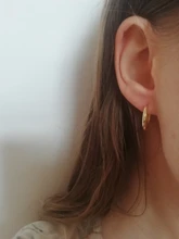 WANTME-Plata de Ley 925 auténtica de estilo minimalista para mujer, hebilla de oreja redonda Bohemia, Punk, Unisex, Rock, accesorios de joyería, pendientes