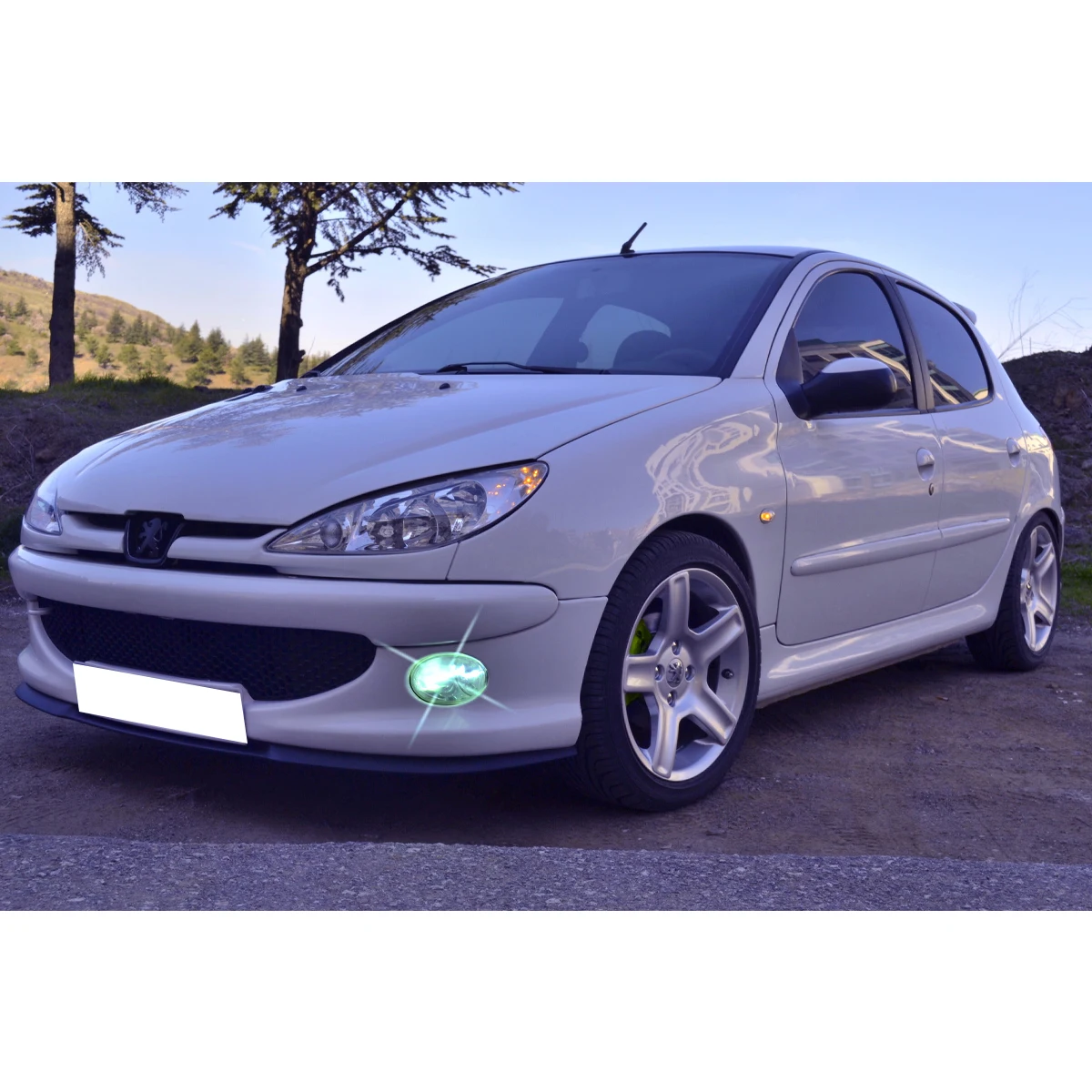 For PEUGEOT 206 CUPRA R FRONT SPOILER BUMPER LIP Euro Spoiler Lip Universal 3 pcs Body Kit