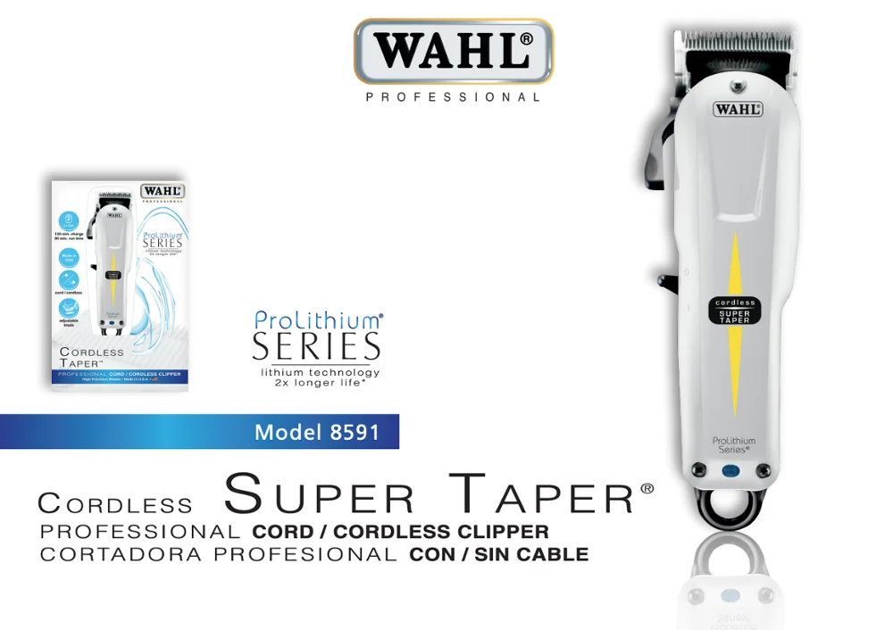 tondeuse de coupe cordless super taper