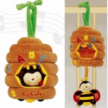 Пчелка мягкая музыкальная в улье K S Kids