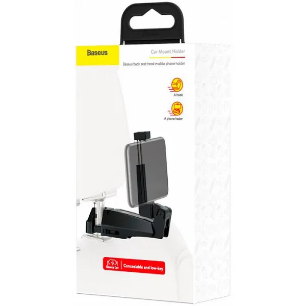 Автомобильный держатель Baseus backseat vehicle phone holder hook SUHZ-A01(Черный