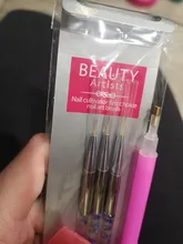 3 piezas de arte de uñas, bolígrafos, pinceles, pintura delineador, puntas 3D, conjunto de pinceles de gel acrílico UV para dibujar, herramienta de manicura para diseño de uñas francés