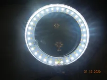 Lámpara de escritorio de lupa plegable profesional, luz LED de lectura con tres modos de atenuación, fuente de alimentación USB, 5 aumentos