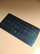 NICOLE DIARY-plantillas para estampado de uñas, plantillas para estampación de uñas con imagen de mariposa de gran tamaño, con encaje de hojas y flores