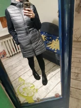 SEDUTMO-Chaqueta de plumón de talla grande 3XL para mujer, chaleco con capucha largo ultraligero, abrigo informal, Parkas delgadas ED913