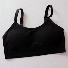 Sujetador deportivo acolchado para mujer, Top transpirable con correa de ajuste, chaleco de encaje perfecto para correr, gimnasio y Deporte