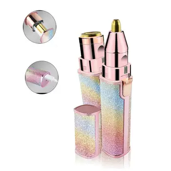 

Eyebrows and Facial Hair Remover for Women 2 in 1 Waterproof Eyebrow Remover Electric Shaver with Led Light Battery Type