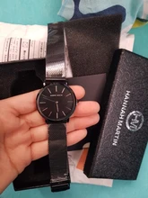 Japón Movimiento de Cuarzo de Alta Calidad 36mm hannah Martin Mujeres de Malla de Acero Inoxidable de Oro Rosa Damas Impermeable Reloj Dropshipping