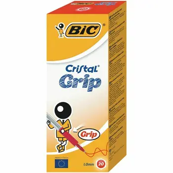 

BiC Crystal Grip ball point pen, medium tip 1mm, 1 piece