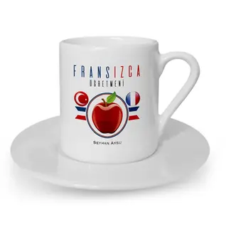 

Personalized French Öğretmeni Turkish coffee Cup-2