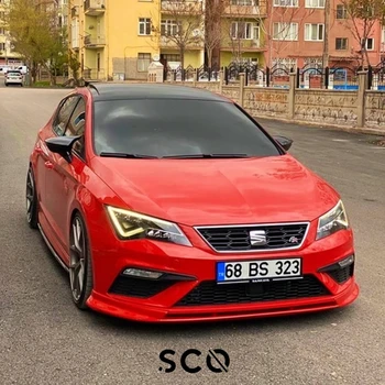 

Seat Leon Mirror Cover Mirror Cap Bat Mirror Piano Black Color 2 Pieces Leon MK3 Car Accessory Mirror Accessories Rear Mirror