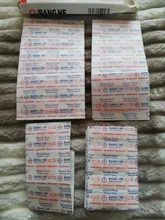 100 unids/pack impermeable adhesiva herida parche médico Anti-bacterias tirita vendas adhesivo de primeros auxilios Kit de suministros