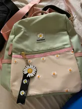 Mochila Oxford de margaritas para mujer, bolso de gran capacidad, totalmente combinable, antirrobo, resistente al agua, de nailon, 2020