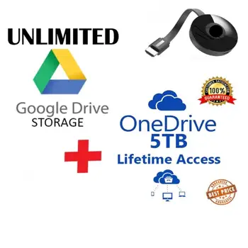 

Global Premium UNLIMITED LIFETIME Storage + 5 TB One Drive + O365 NEW A1 Account 3 in 1 Pack TV Stick Work on PCs