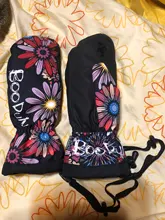 Mittens Snowboard BOODUN Skiing Gloves Warm Waterproof Winter Women 