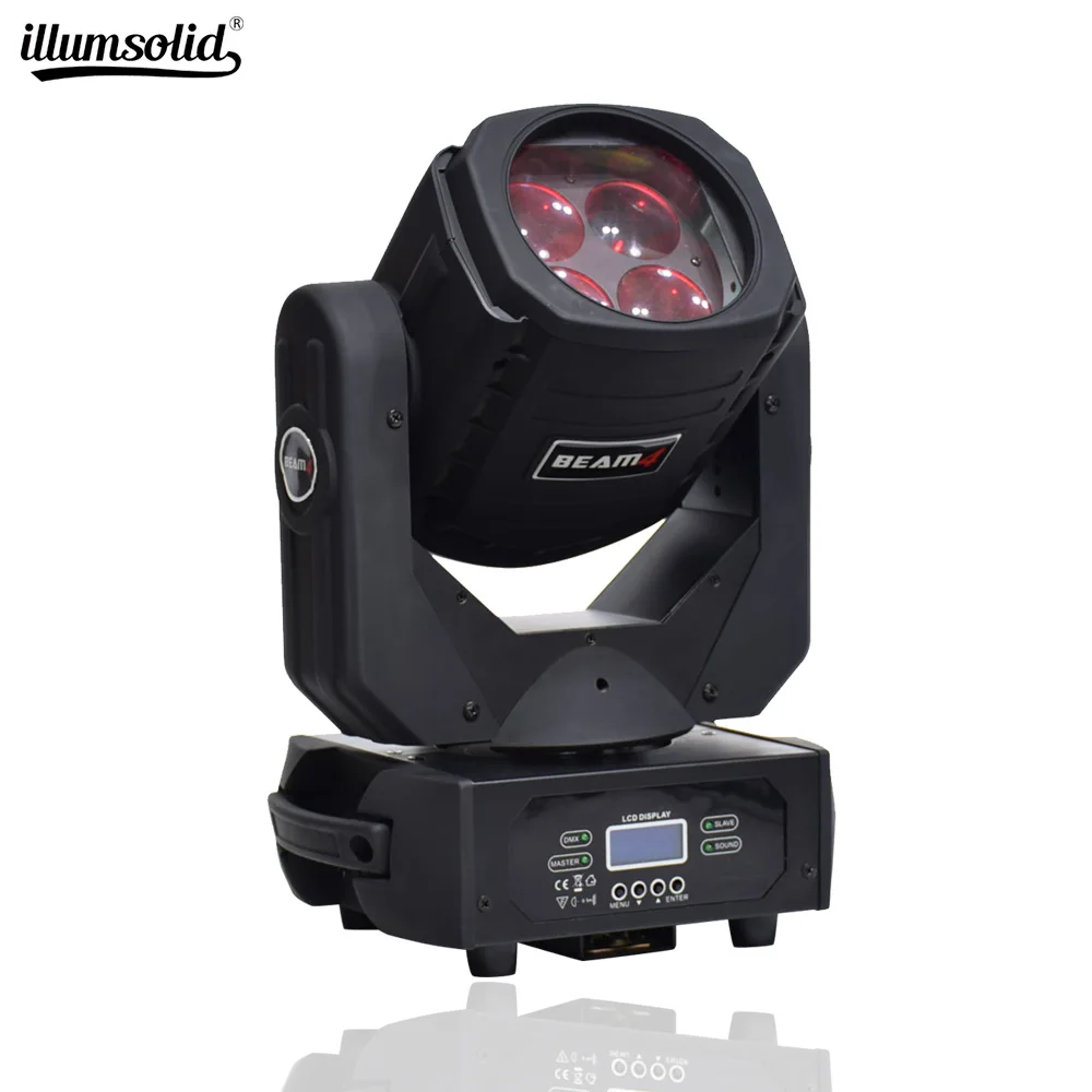 Super Beam 4x25w Led Moving Head Light Dmx Disco Party Dj Effect Light Stage Lighting For Wedding Bar Club